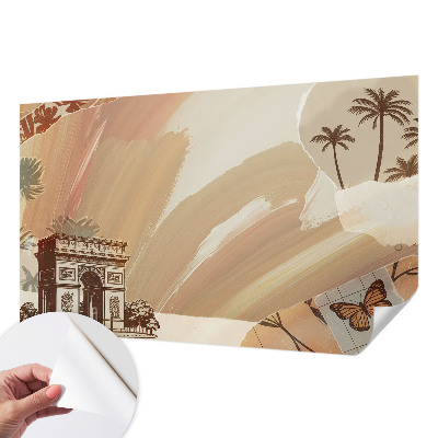 Selbstklebende Fototapete für die Wand mit einem Motiv „Exotische Reise“