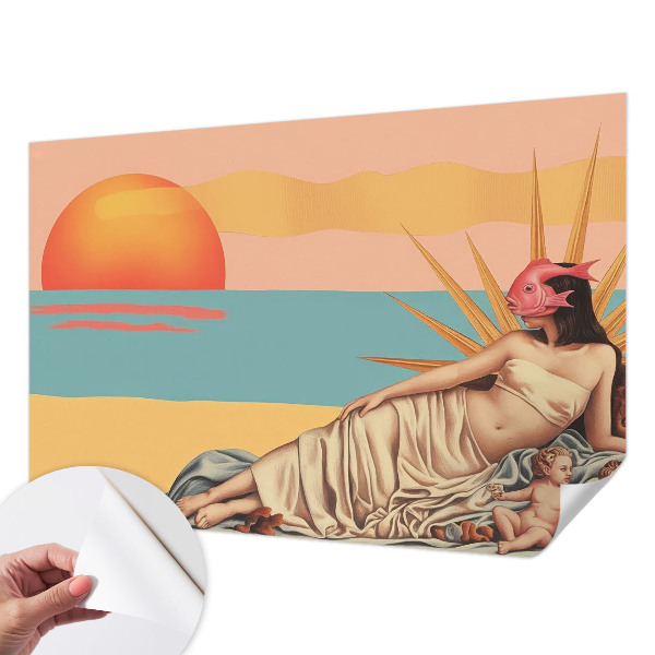 Selbstklebende Fototapete mit Motiv „Der Westen des Surrealismus”