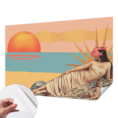 Selbstklebende Fototapete mit Motiv „Der Westen des Surrealismus”