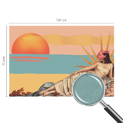 Selbstklebende Fototapete Der Westen des Surrealismus