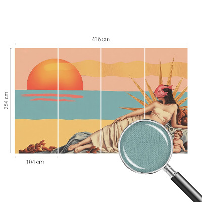 Selbstklebende Fototapete mit Motiv „Der Westen des Surrealismus”