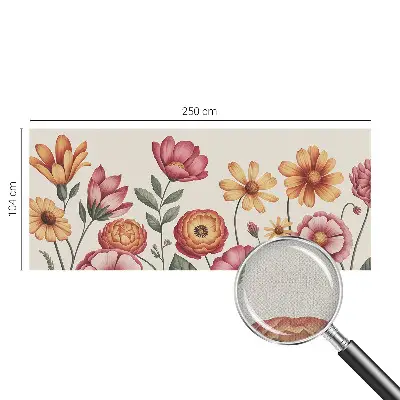 Selbstklebende Fototapete fürs Schlafzimmer mit floralem Blumenarrangement