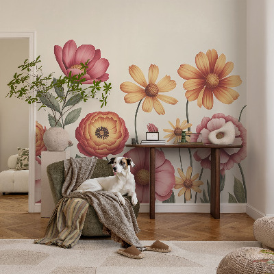 Selbstklebende Fototapete fürs Schlafzimmer Blumenarrangement