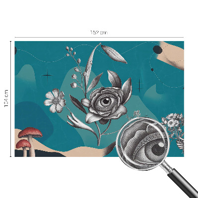 Fototapete in 3D-Optik z dem Motiv „Blütenauge”