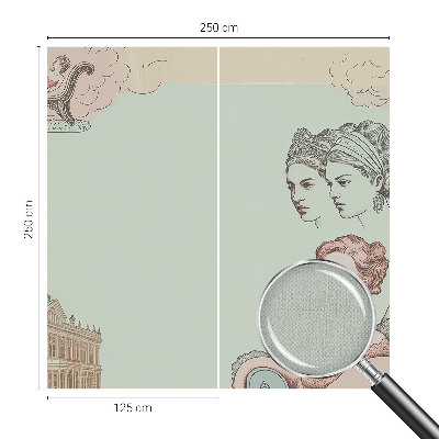 34D-Fototapete Klassische Collage