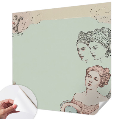 34D-Fototapete Klassische Collage