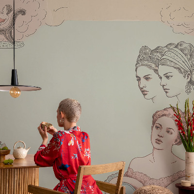 34D-Fototapete Klassische Collage