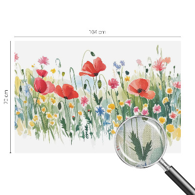 34D-Fototapete fürs Wohnzimmer Sommerwiese