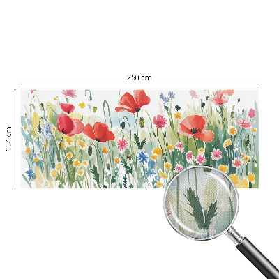 34D-Fototapete fürs Wohnzimmer Sommerwiese