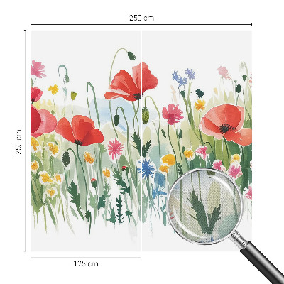 34D-Fototapete fürs Wohnzimmer Sommerwiese