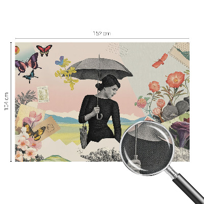 Moderne Fototapete nach Maß Romantische Collage