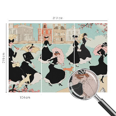 Motivtapete nach Maß Frauen gehen