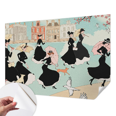 Motivtapete nach Maß Frauen gehen