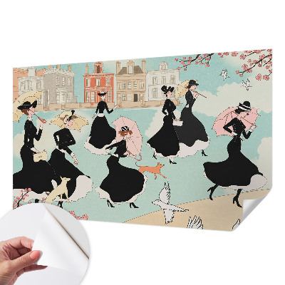 Motivtapete nach Maß Frauen gehen