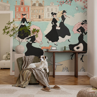 Motivtapete nach Maß Frauen gehen