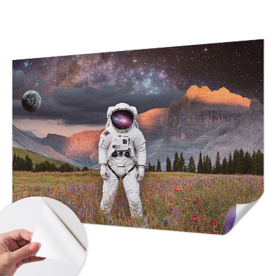 Selbstklebende Fototapete für die Wand mit Motiv einer kosmischen Landschaft