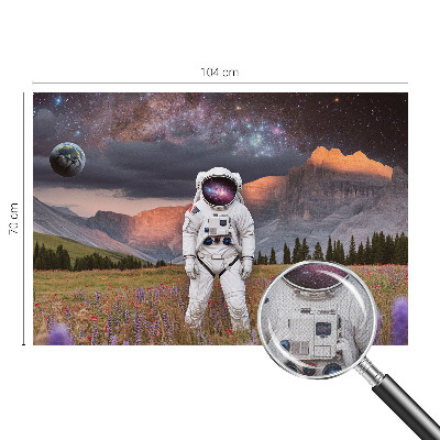 Selbstklebende Fototapete für die Wand mit Motiv einer kosmischen Landschaft
