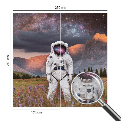 Selbstklebende Fototapete für die Wand mit Motiv einer kosmischen Landschaft