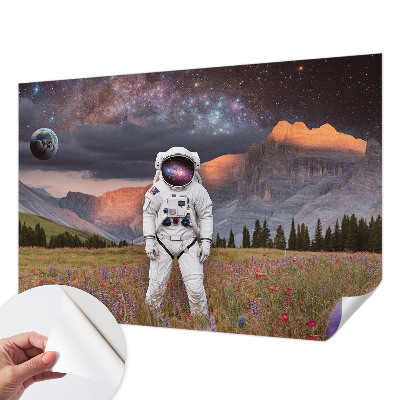 Selbstklebende Fototapete für die Wand mit Motiv einer kosmischen Landschaft