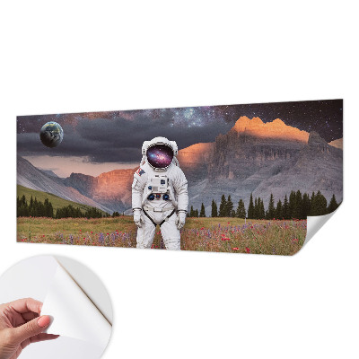 Selbstklebende Fototapete für die Wand mit Motiv einer kosmischen Landschaft