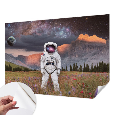 Selbstklebende Fototapete für die Wand mit Motiv einer kosmischen Landschaft