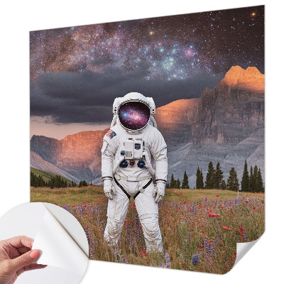 Selbstklebende Fototapete für die Wand mit Motiv einer kosmischen Landschaft
