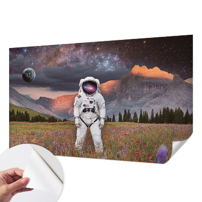 Selbstklebende Fototapete für die Wand mit Motiv einer kosmischen Landschaft