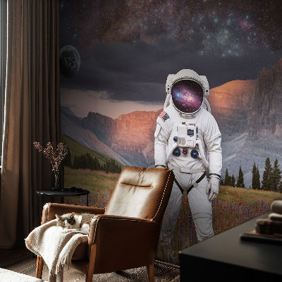 Selbstklebende Fototapete für die Wand mit Motiv einer kosmischen Landschaft