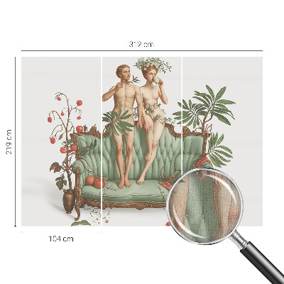 Vintage Tapete mit geheimnisvollem, elegantem Design