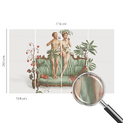 Vintage Tapete mit geheimnisvollem, elegantem Design