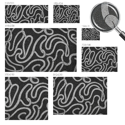 35D-Fototapete fürs Wohnzimmer Verdrehte Formen