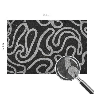 35D-Fototapete fürs Wohnzimmer Verdrehte Formen