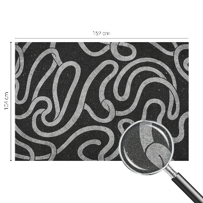 35D-Fototapete fürs Wohnzimmer Verdrehte Formen