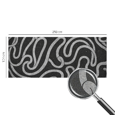 35D-Fototapete fürs Wohnzimmer Verdrehte Formen