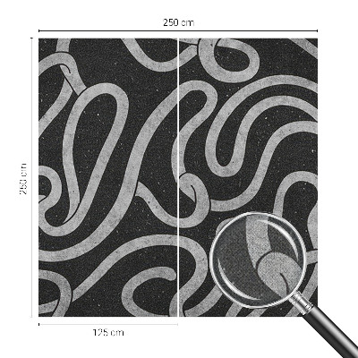 35D-Fototapete fürs Wohnzimmer Verdrehte Formen