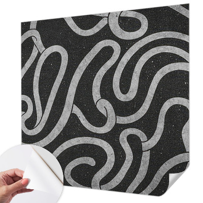 35D-Fototapete fürs Wohnzimmer Verdrehte Formen