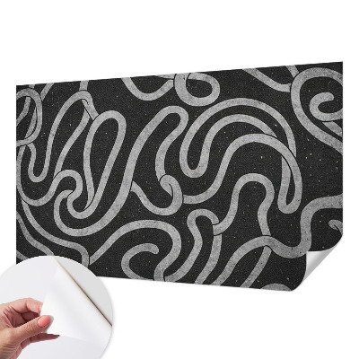 35D-Fototapete fürs Wohnzimmer Verdrehte Formen