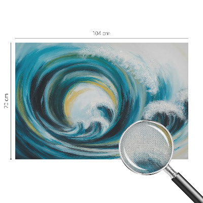 35D-Fototapete fürs Schlafzimmer Meereswelle