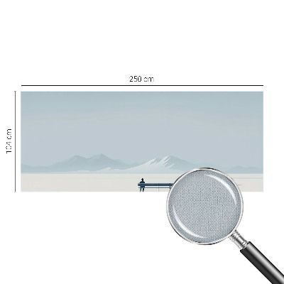 Motivtapete fürs Wohnzimmer mit einem minimalistischen Landschaftsdesign