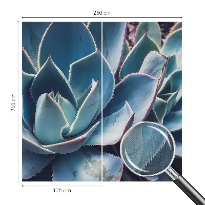 Hochwertige Bildtapete mit grünem Aloe‑Motiv