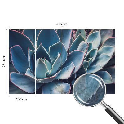 Hochwertige Bildtapete Grüne Aloe