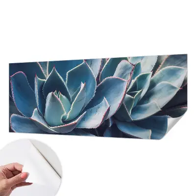 Hochwertige Bildtapete mit grünem Aloe‑Motiv