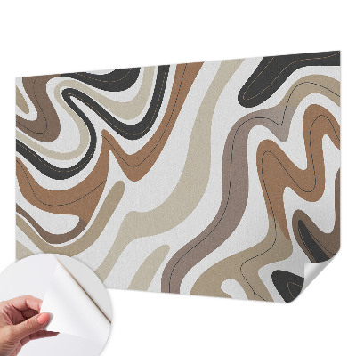 Selbstklebende Fototapete für die Wand mit harmonischen Wellen