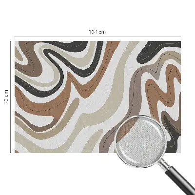 Selbstklebende Fototapete für die Wand mit harmonischen Wellen