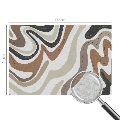 Selbstklebende Fototapete für die Wand mit harmonischen Wellen