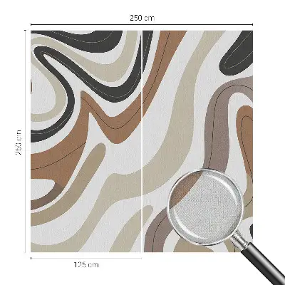 Selbstklebende Fototapete für die Wand mit harmonischen Wellen