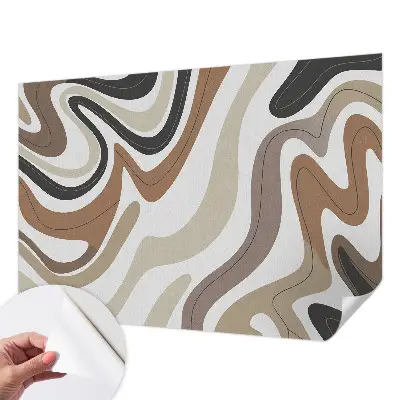 Selbstklebende Fototapete für die Wand mit harmonischen Wellen