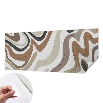 Selbstklebende Fototapete für die Wand mit harmonischen Wellen