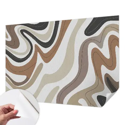 Selbstklebende Fototapete für die Wand mit harmonischen Wellen