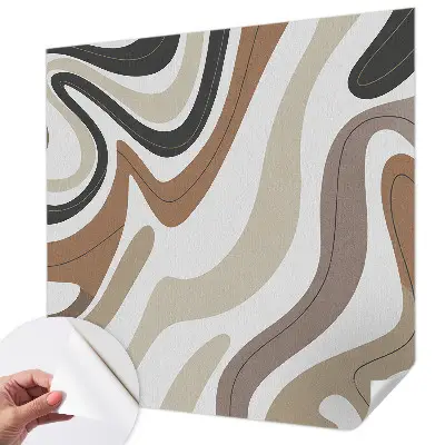 Selbstklebende Fototapete für die Wand mit harmonischen Wellen